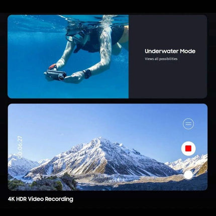 Oukitel WP19 Smartphone for Everyday Adventures and Connectivity showing underwater mode and 4K HDR video recording for hikers and adventurers