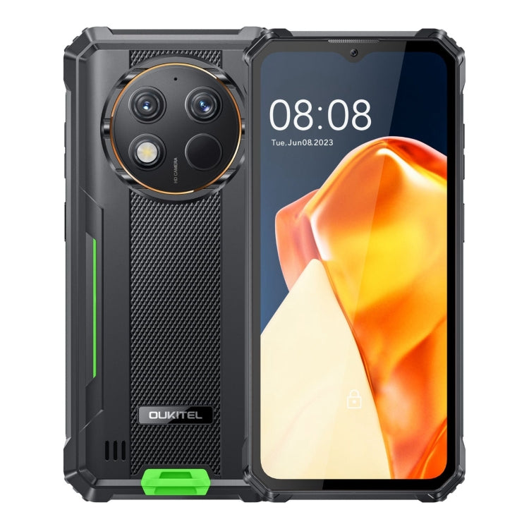 OUKITEL WP28, IP68/IP69K, Fingerprint Identification, 10600mAh, 6.52 inch Unisoc T606 Octa-core, NFC, OTG, Network:4G, 8GB+256GB