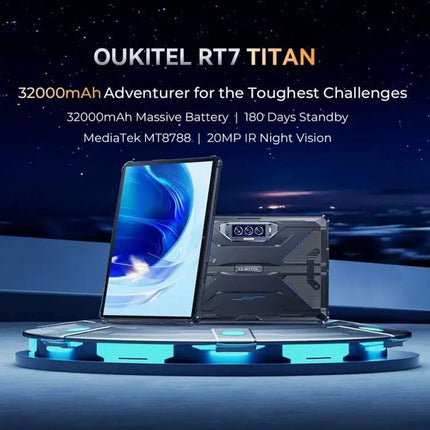 OUKITEL RT7 Rugged Tablet 10.1 Inch Android 13 8GB/256GB