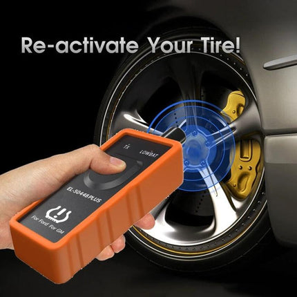 Tire Pressure Reset Device for Everyday Car Maintenance handheld TPMS activator near valve stem for quick one-click sensor reset