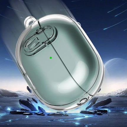 Protective Case for Huawei Earbuds During Daily Commutes clear shockproof TPU+PC case clipped to bag for secure, lightweight protection and quick access