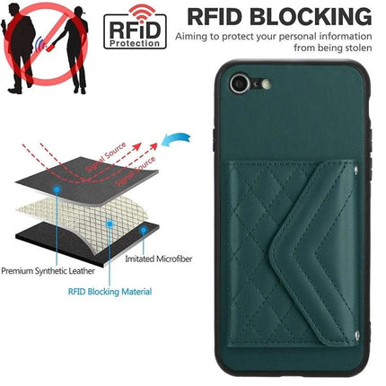 Essential Phone Case For Everyday Outings With Card Storage - RFID blocking teal leather cardholder phone case for commuting