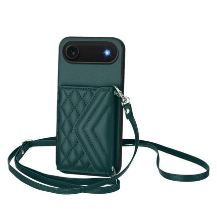 Phone Case With Lanyard For Everyday Carry And Hands Free Convenience Anywhere You Go - green quilted card wallet lanyard case