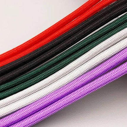 Adjustable Crossbody Phone Lanyard for Hands-Free Daily Use with colorful braided straps in red black green white and purple