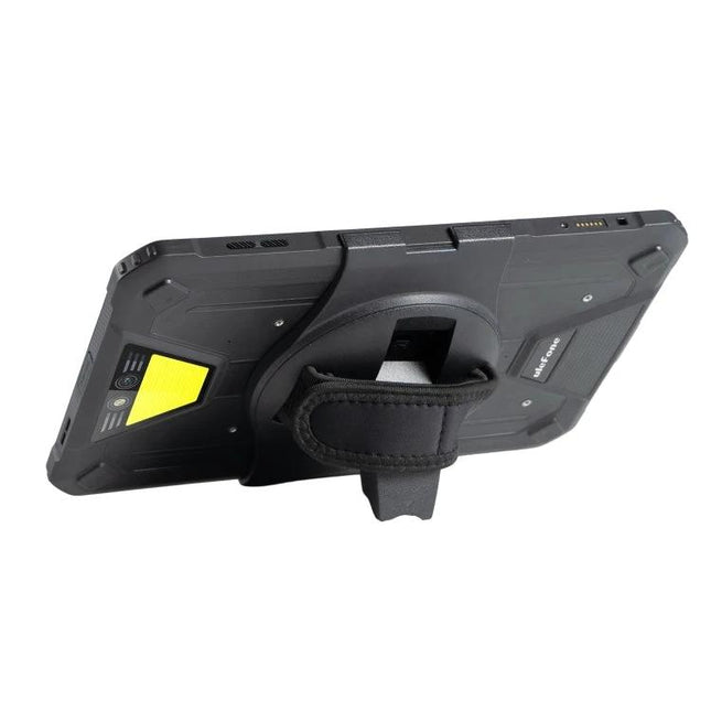 Portable Rotating Handheld Tablet Stand for Ulefone Armor Pad 2 showing back view with 360° rotating hand strap support