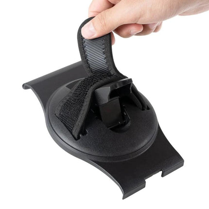 Portable Rotating Handheld Tablet Stand for Ulefone Armor Pad 2 – black strap grip showing 360-degree rotating mount