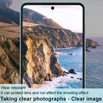 Imak Protective Glass Lens Film for Samsung Galaxy A55 5G camera lens protector with glass film and acrylic cap to prevent scratches and smudges