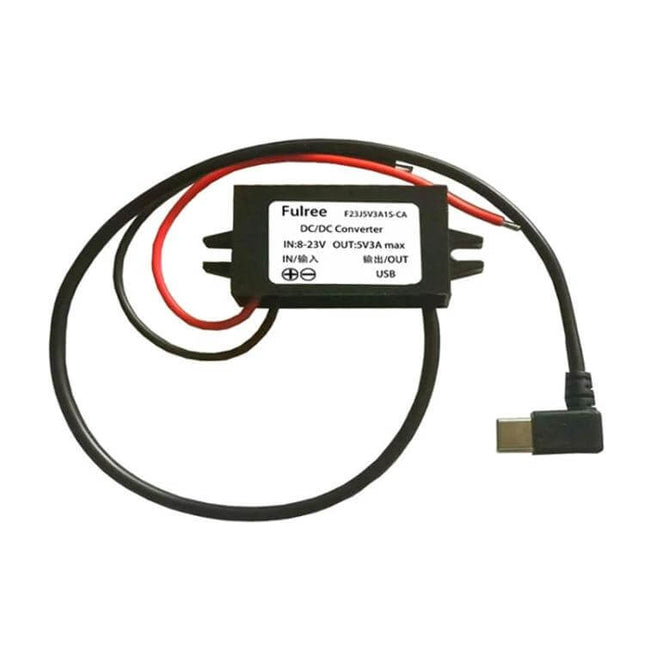 Car USB Power Converter 12V To 5V 3A Type C Car Charger compact USB-C vehicle converter with integrated IC and dustproof glue-filled construction