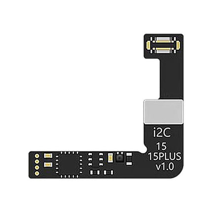 A Practical Cable for Daily iPhone Battery Maintenance at Home - slim i2C 15/15 Plus v1.0 diagnostic cable showing connectors and circuit
