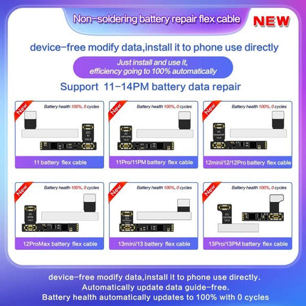A Practical Cable for Daily iPhone Battery Maintenance at Home — device-free battery repair flex cable for checking and adjusting iPhone battery data