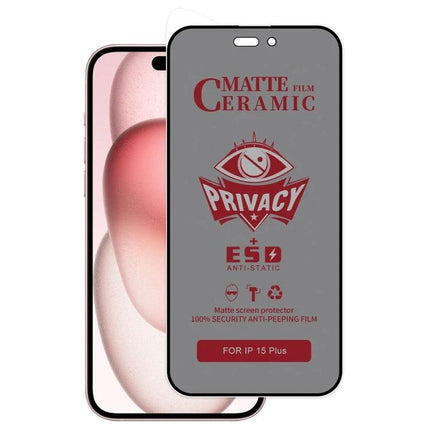 iPhone Frosted Screen Protector For Privacy In Daily Use On Trains And In Shared Spaces - matte ceramic privacy film for commuting and shared workspaces