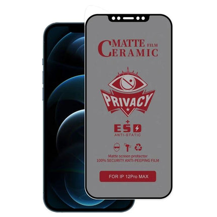 iPhone Frosted Screen Protector For Privacy In Daily Use On Trains And In Shared Spaces - matte ceramic privacy film for commuting and shared workspaces