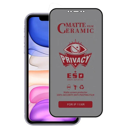 iPhone Frosted Screen Protector For Privacy In Daily Use On Trains And In Shared Spaces showing matte privacy film on iPhone preserving touch sensitivity