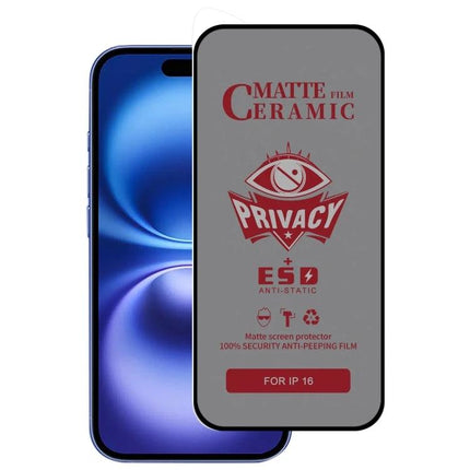 iPhone Frosted Screen Protector For Privacy In Daily Use On Trains And In Shared Spaces showing matte privacy film on iPhone preserving touch sensitivity
