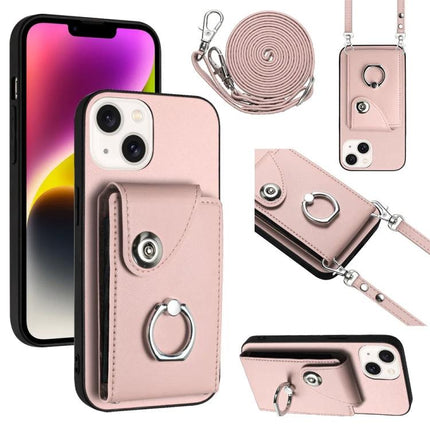 Daily Slim Carry Phone Case With Card Holder For Essential Everyday Use On The Go - pink slim crossbody phone case with 6-card slots, lanyard, and ring