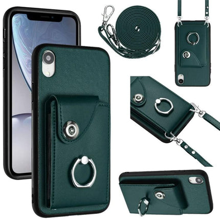 Phone Case With Card Storage For Everyday Errands And Daily Walks Slim Carrying ID And Cards – slim green PU wallet case with six card slots, cash slot, removable crossbody strap