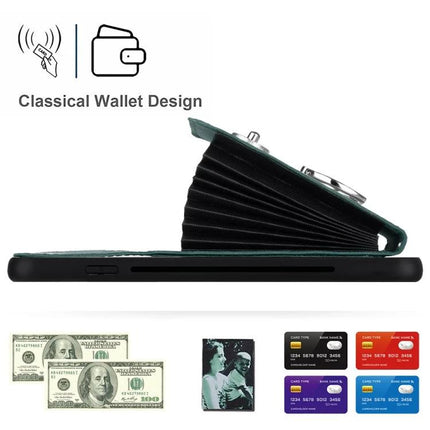 Phone Case With Card Slots For Everyday Outings - durable PU wallet phone case with 6 card slots for cards, cash, and IDs, ideal for errands and travel