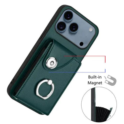 Phone Case With Card Holder For Everyday Use And Travel Holds Up To Six Cards And Cash
