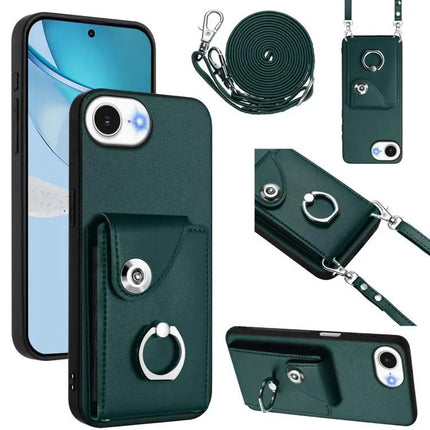 Phone Case With Card Holder For Everyday Use And Travel Holds Up To Six Cards And Cash