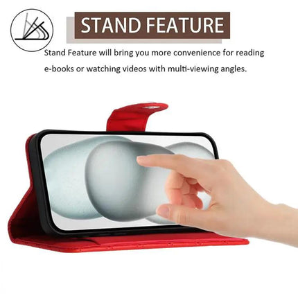 Leather Flip Case With Lanyard For Everyday Phone Use On The Go While You Commute And Run Errands