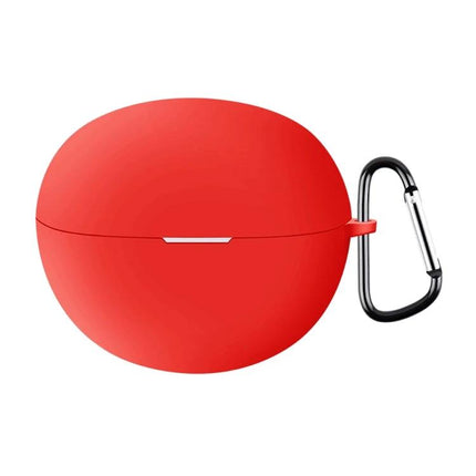Protect Your Huawei FreeClip Earphones for Daily Use With Silicone Case - red silicone 360° protective cover with carabiner