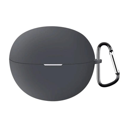 Protect Your Huawei FreeClip Earphones for Daily Use With Silicone Case – gray silicone protective case with carabiner