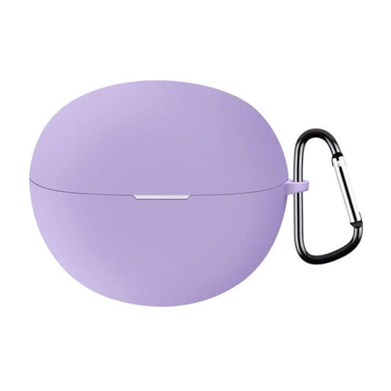 Protect Your Huawei FreeClip Earphones for Daily Use With Silicone Case - lavender silicone protective case with carabiner