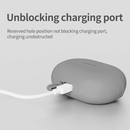 Protect Your Huawei FreeClip Earphones for Daily Use With Silicone Case showing unblocked charging port and secure fit for daily protection