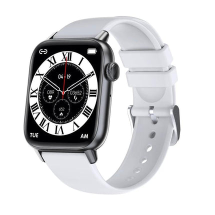 Daily Smart Watch for Everyday Health and Fitness Tracking - white smartwatch showing activity and heart rate on wrist-ready display
