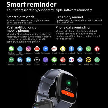 Daily Watch for Tracking Health and Fitness Activities - smartwatch displaying reminders, heart rate and phone notifications during a morning jog