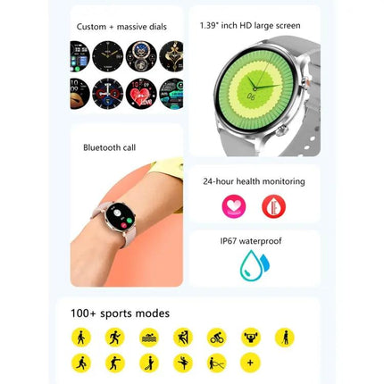 Smart Sport Watch With 1.39 Inch Display And Bluetooth Call | Syndmart