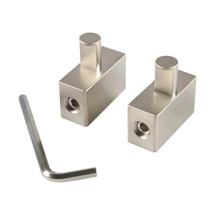 2-Pack Car Audio 2-In-1 Wire Power Supply Terminals aluminum alloy block pair with hex key for DIY car amplifier and head-unit wiring