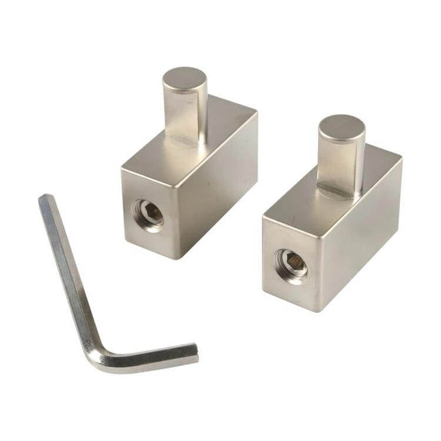 2-Pack Car Audio 2-In-1 Wire Power Supply Terminals aluminum alloy block pair with hex key for DIY car amplifier and head-unit wiring