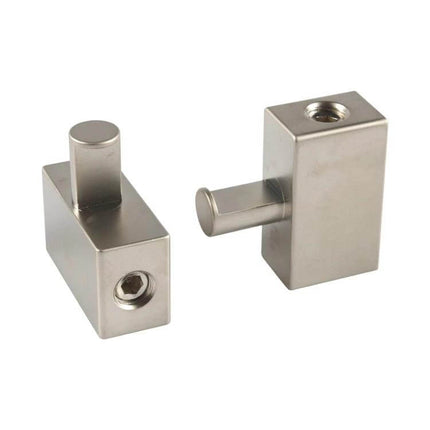 2-Pack Car Audio 2-In-1 Wire Power Supply Terminals shown as aluminum alloy rectangular terminals for secure DIY car audio wiring