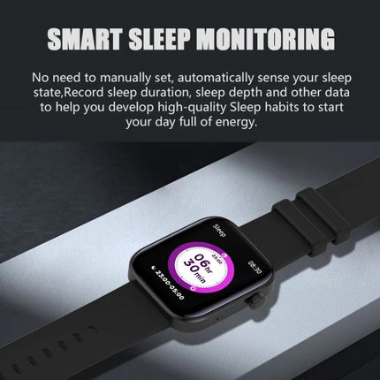 Daily Watch for Fitness Tracking and Health Monitoring showing smart sleep monitoring screen with heart rate and sleep duration