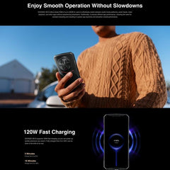 DOOGEE DK10 5G Smartphone with Quad Cameras, 6.67" AMOLED Display, Side Fingerprint, Android 13, Dimensity 8020 Processor, 12GB RAM, 512GB Storage, Fast Charging, IP68 Waterproof