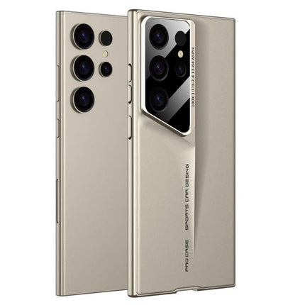Samsung Galaxy Phone Case For Everyday Protection ultra-thin beige protective case showing rear camera cutout and slim profile