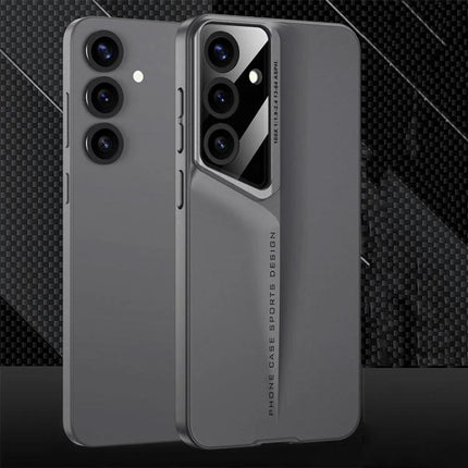Samsung Galaxy Phone Case For Everyday Protection ultra-thin matte grey protective case showing camera cutouts and slim profile