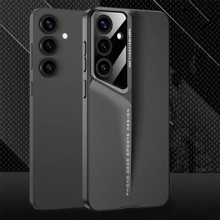 Samsung Galaxy Phone Case For Everyday Protection ultra-thin matte black protective case showing camera cutouts and 360-degree edge coverage