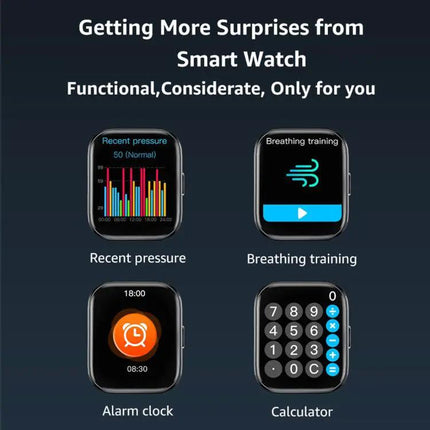 Bluetooth Call Smartwatch With Heart Rate And BP Monitor