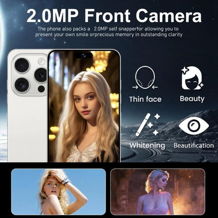 Reliable Smartphone for Everyday Communication and Use - Android phone with 2.0MP front camera, dual SIM support and expandable storage