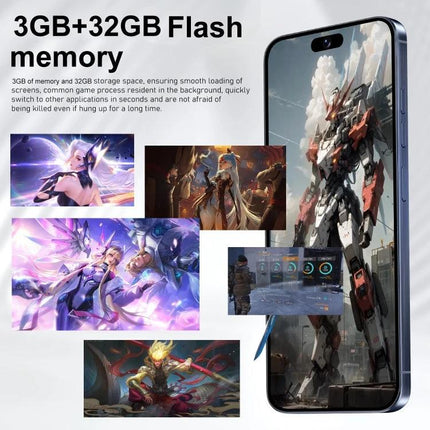 Reliable Smartphone for Everyday Communication and Use - Android dual SIM, 3GB+32GB memory, ideal for commuters and professionals