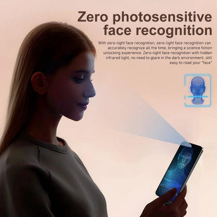 Reliable Smartphone for Everyday Communication and Use showing zero-light photosensitive face recognition unlocking with dual-SIM and expandable storage