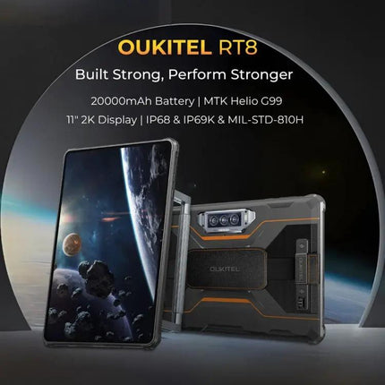 OUKITEL RT8 Rugged 11 Inch Android 13 Tablet 6GB/256GB