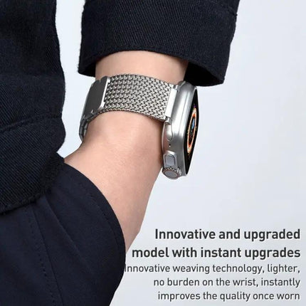 Magnetic Steel Braided Band For Apple Watch 40/41/44/45mm