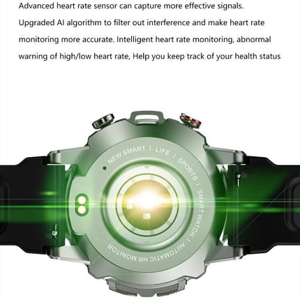 ELF3 Smart Watch for Everyday Health and Activity Tracking - rear heart-rate sensor close-up showing optical sensor and band