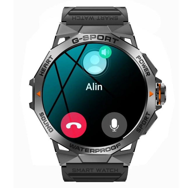 Smart Watch for Everyday Wear and Staying Connected - rugged waterproof smartwatch showing incoming call screen with contact name "Alin"