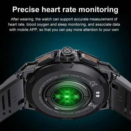 Smart Watch for Everyday Wear and Staying Connected - rear view showing heart rate sensor and sleep monitoring features
