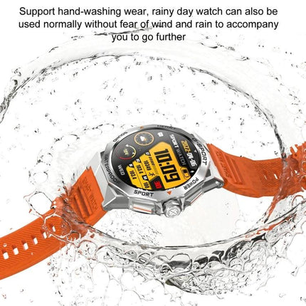 Smart Watch for Everyday Wear and Staying Connected - orange water-resistant sport smartwatch showing notifications and heart rate