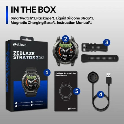 Zeblaze Stratos Smartwatch With Bluetooth Calling For Sports